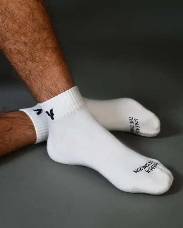 clothing-white-socks-volt-logo جوراب ورزشی مدل Short Socks White (2 pack)