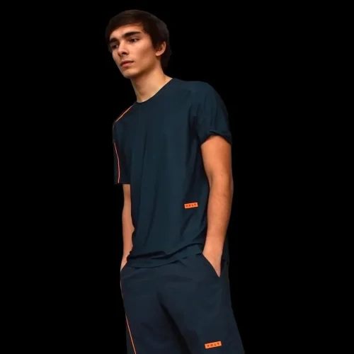 Performance T-shirt Blue & Orange